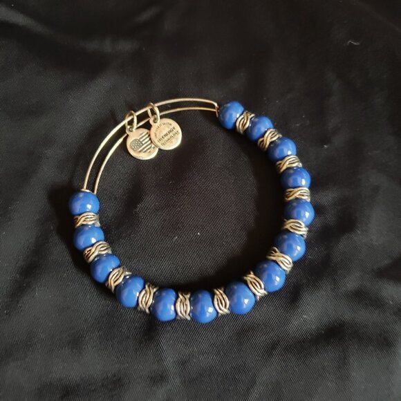 Alex and Ani Beaded Charm Adjustable Bangle Express  Absolutely Gorgeous   E 362 - Picture 3 of 4